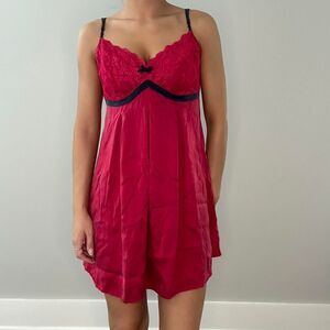 Women's Red and Black Camisole